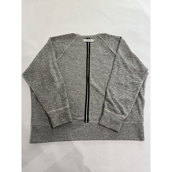 Mr. Completely Reverse Front Crew Sweat in Heather Grey - Picture 2 of 5